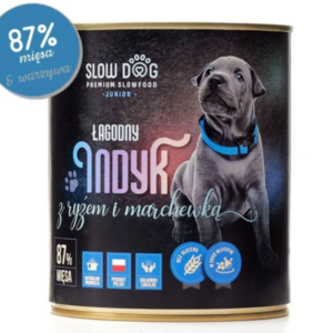 SLOW DOG Junior Indyk z ryżem